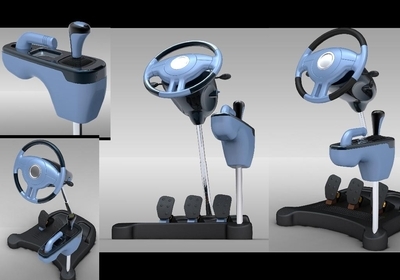 可以學車還可以用來玩游戲的模擬駕駛器_辦公、文教_世界工廠網中國產品信息庫